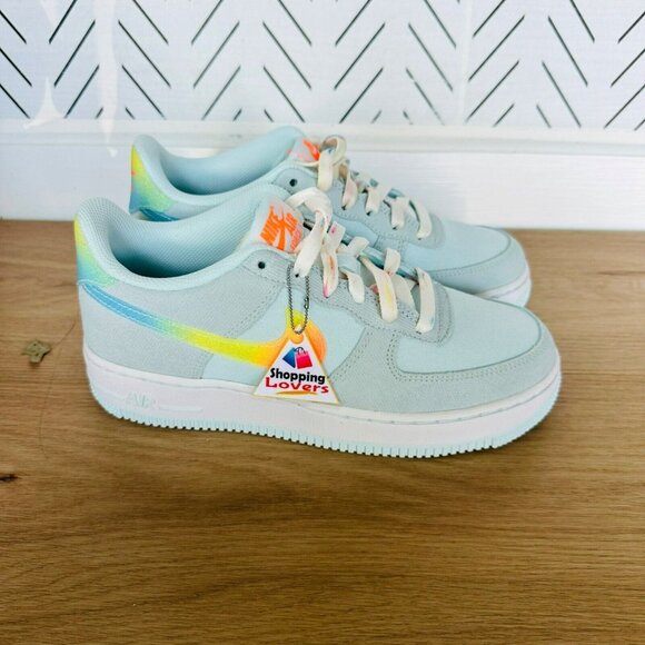 ⭐Nike Air Force 1 Low GS Sz 5.5Y Big Kids Shoes Low Pastel Gradient HF4782-474⭐ - Picture 11 of 13